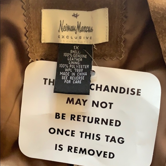 Neiman Marcus exclusive suede drape jacket - Picture 8 of 14